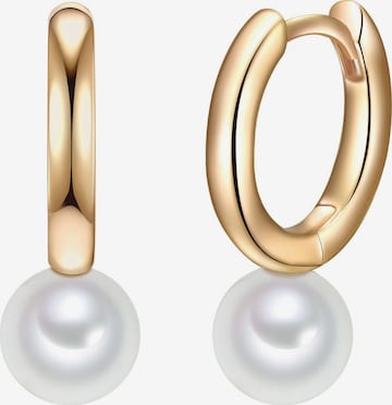 Valero Pearls Earrings in Gold: front