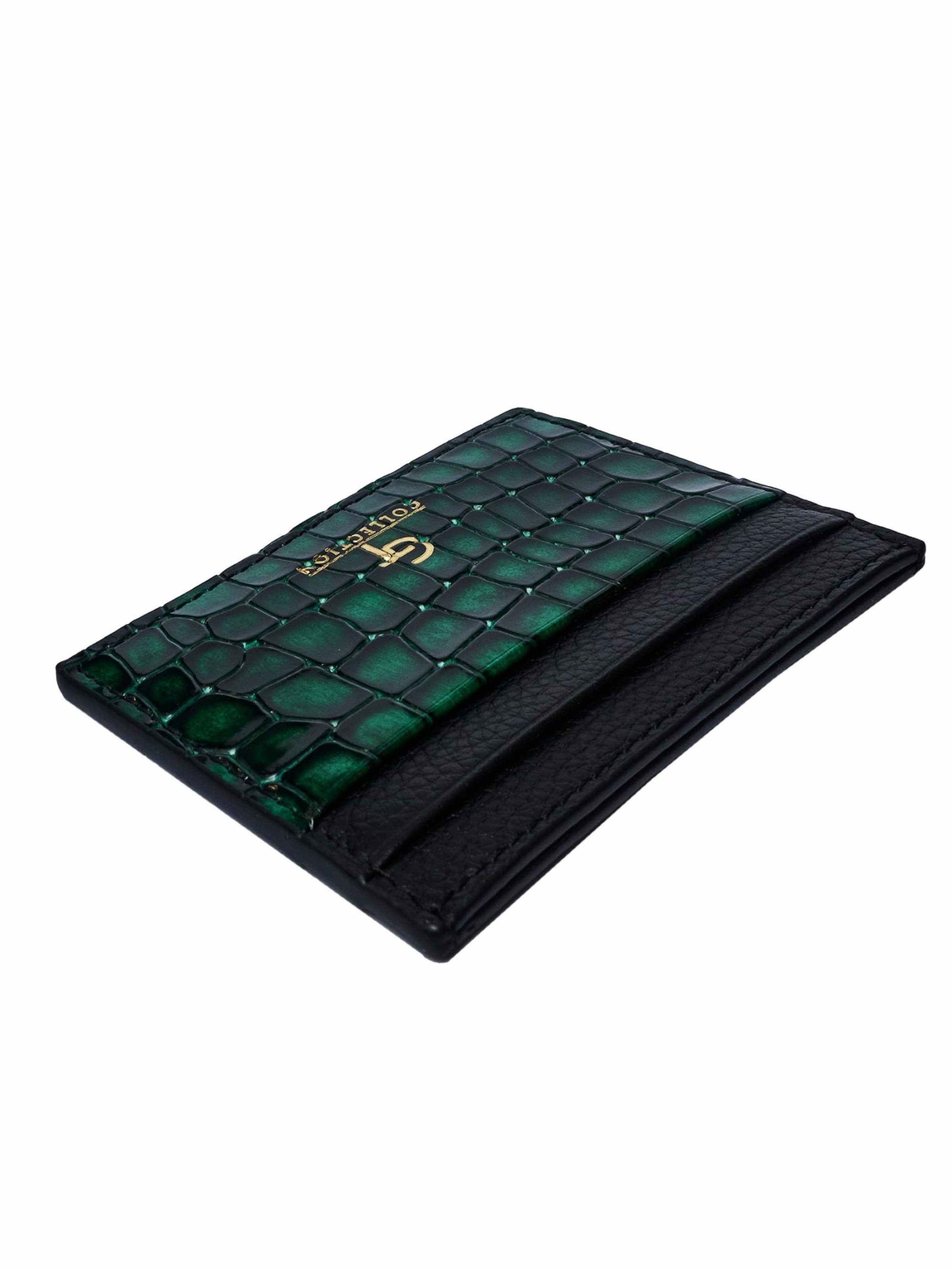 GT Collection Etui 'GT Crocodile Print' in Groen