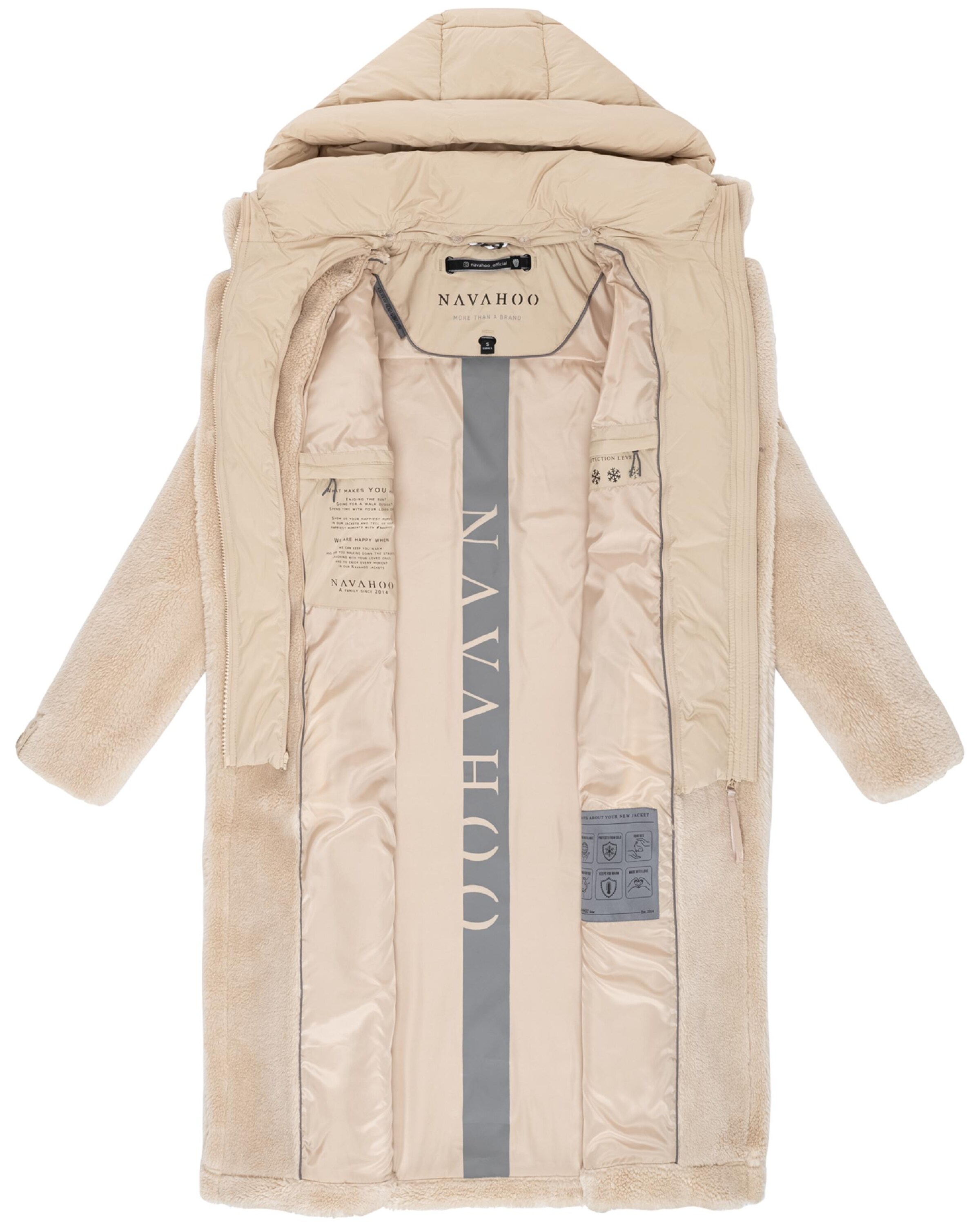 NAVAHOO Зимно палто в бежово