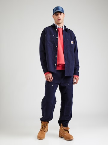 zils Carhartt WIP Vaļīgs piegriezums Bikses 'Walter'
