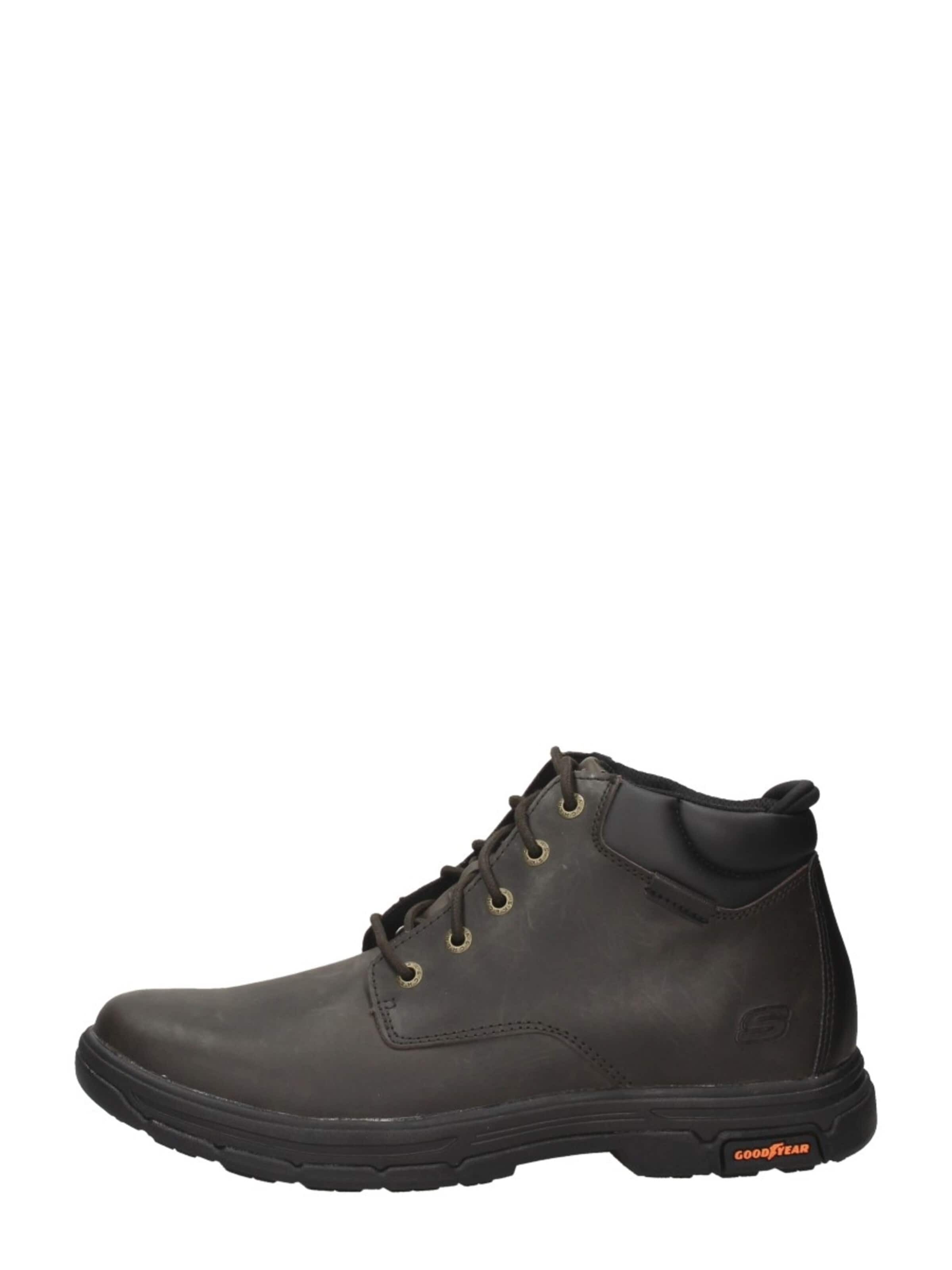 Bottes à lacets 'Relaxed Fit: Segment 2.0 - Brogden' SKECHERS en marron : devant