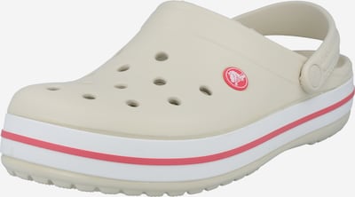 Crocs Klompe 'Crocband' veličine 36-37 u sivkasto bež / jarko crvena / bijela, Pregled proizvoda