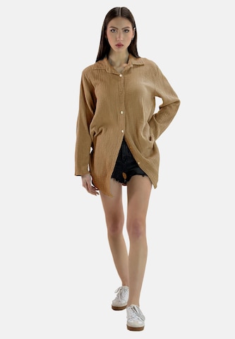 Elara Blouse in Beige