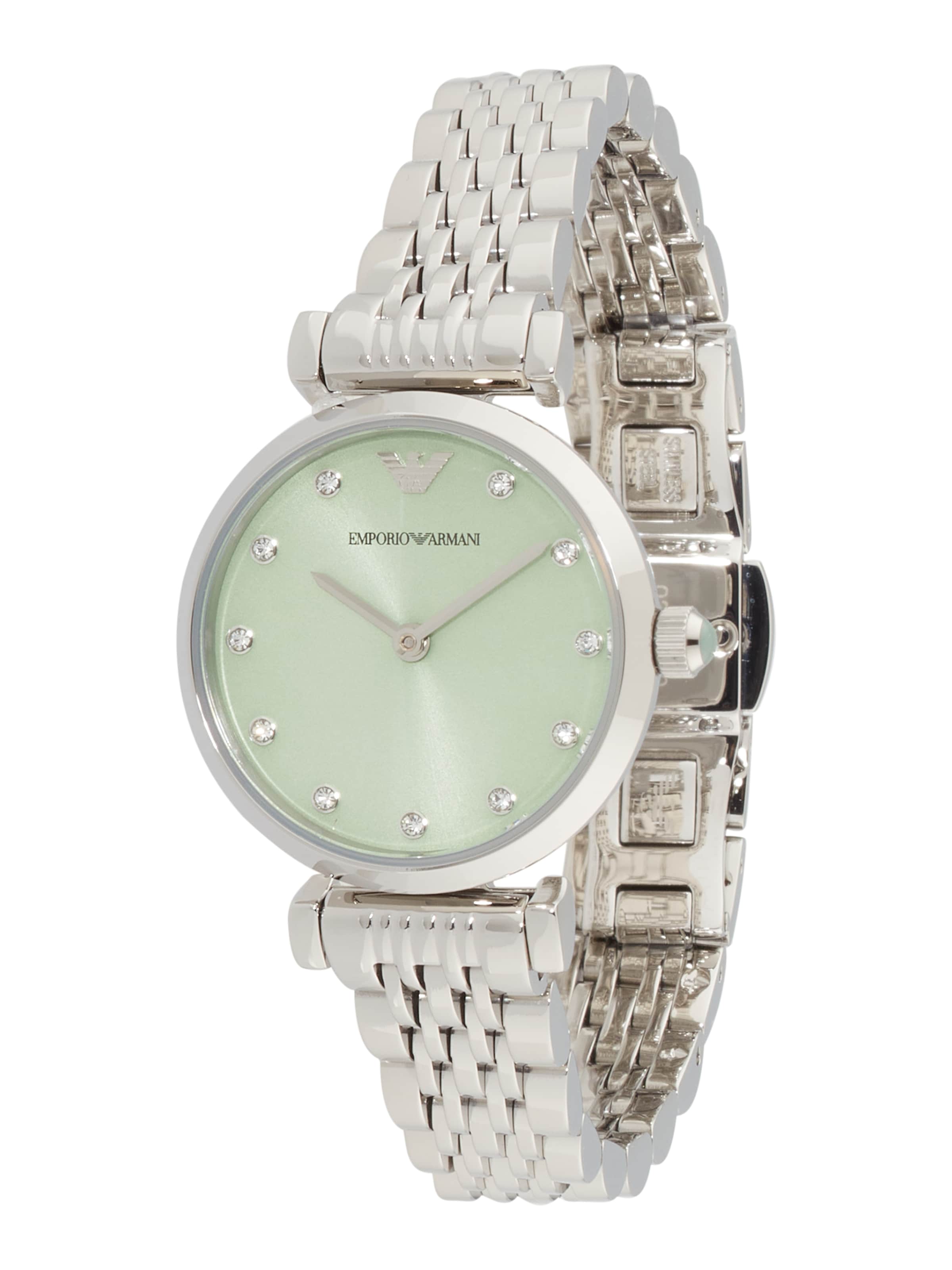 sidabrinė Emporio Armani Analoginis (įprasto dizaino) laikrodis: priekis