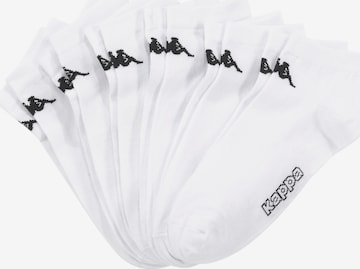KAPPA Athletic Socks in White: front