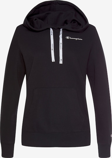 Champion Authentic Athletic Apparel Sudadera en negro / blanco, Vista del producto