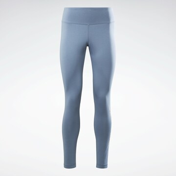 Reebok Skinny Športne hlače | modra barva