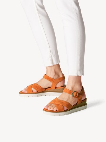 Tamaris Sandal in Orange: front