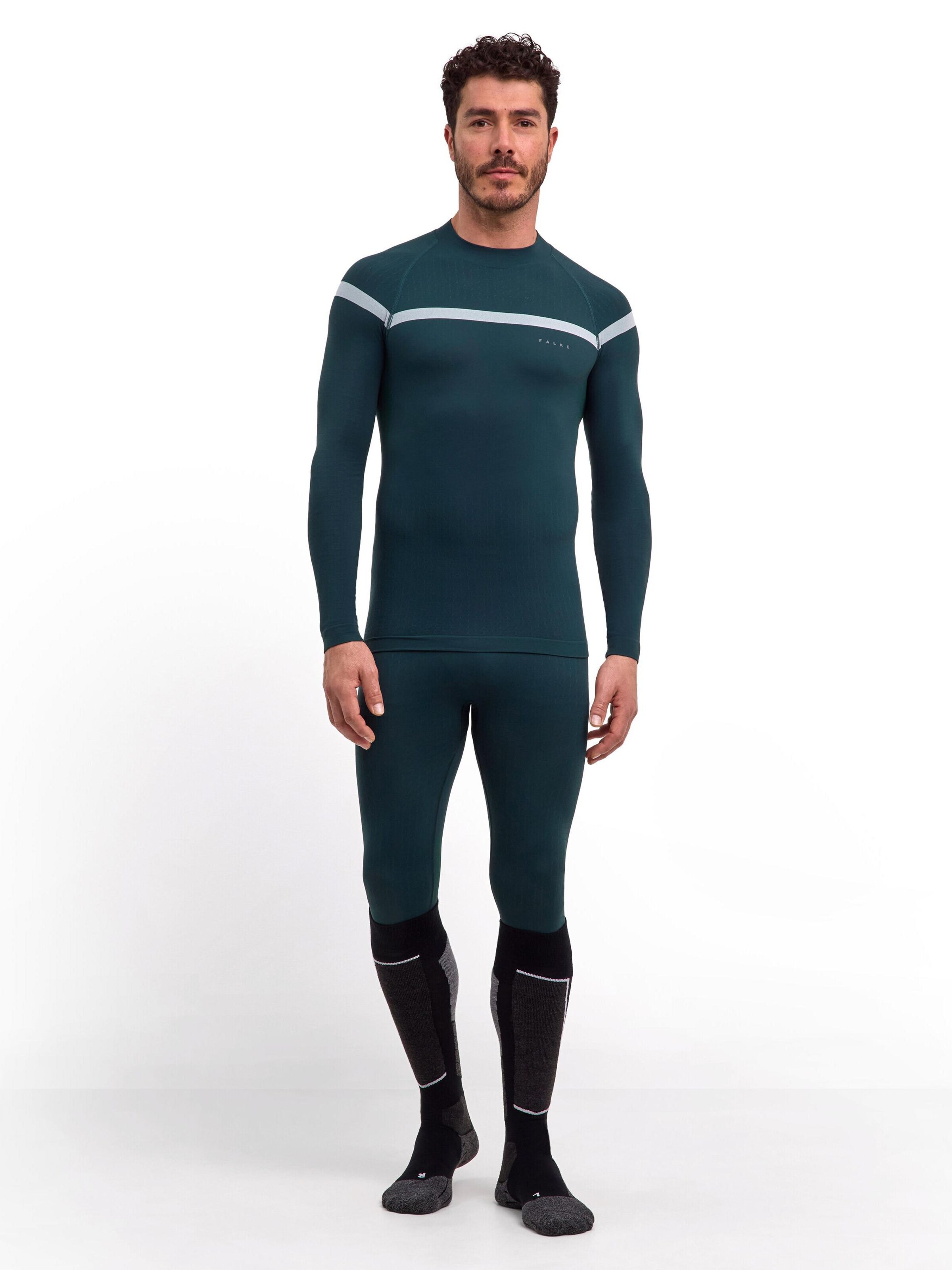 FALKE Base Layer in Green: front