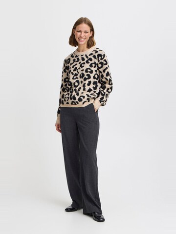 Pull-over ' BYBXMINA LEOPARD JUMPER - ' b.young en noir