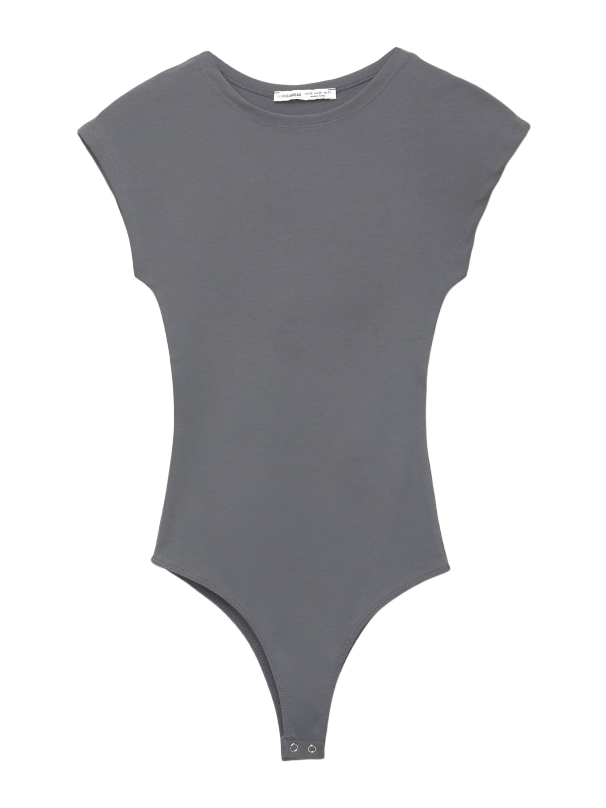 Pull&Bear Shirtbody in grau, Produktansicht