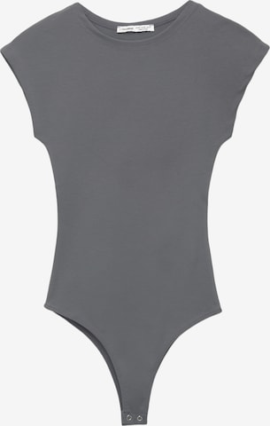 Shirtbody Pull&Bear en gris : devant
