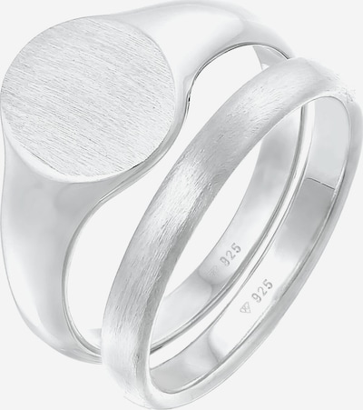 KUZZOI Ring Set in silber, Produktansicht
