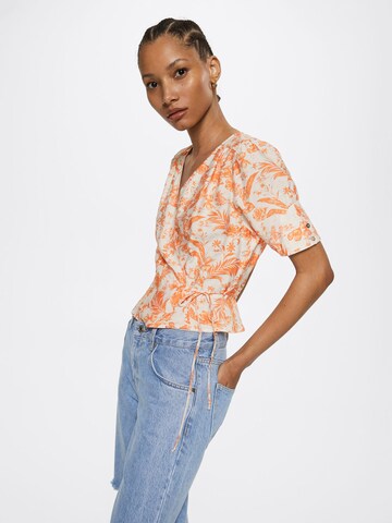 MANGO Blouse 'CUQUI' in Oranje: voorkant