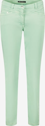 Coupe slim Pantalon Betty Barclay en vert : devant