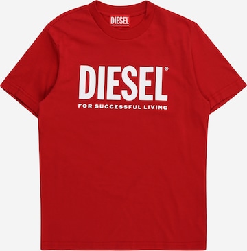 DIESEL Shirt 'LTGIM' in Rood: voorkant