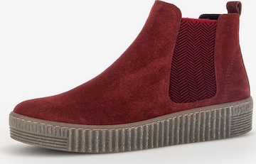 GABOR Chelsea Boots in Rot: Vorderseite