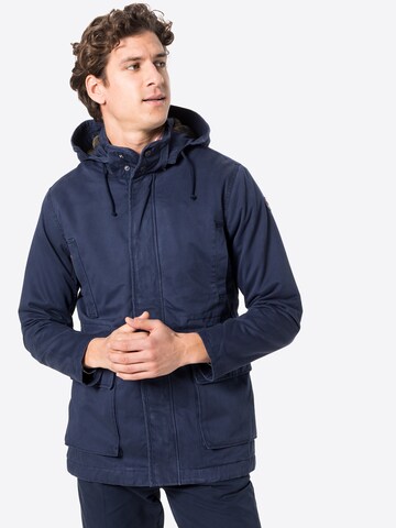 HKT by HACKETT Regular fit Between-Seasons Parka in Blue: front