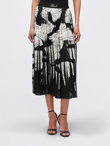 Karl Lagerfeld Φούστα σε μαύρο: μπροστά