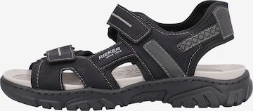 Rieker Hiking Sandals in Black