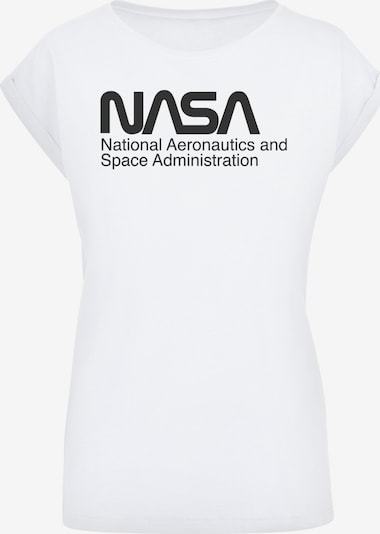F4NT4STIC Shirt 'Nasa' in de kleur Zwart / Wit, Productweergave