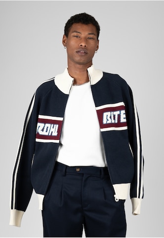Prohibited Strickjacke 'Letterman' in Blau