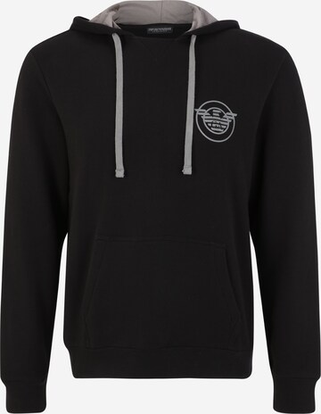 Emporio Armani Sweatshirt in Zwart: voorkant