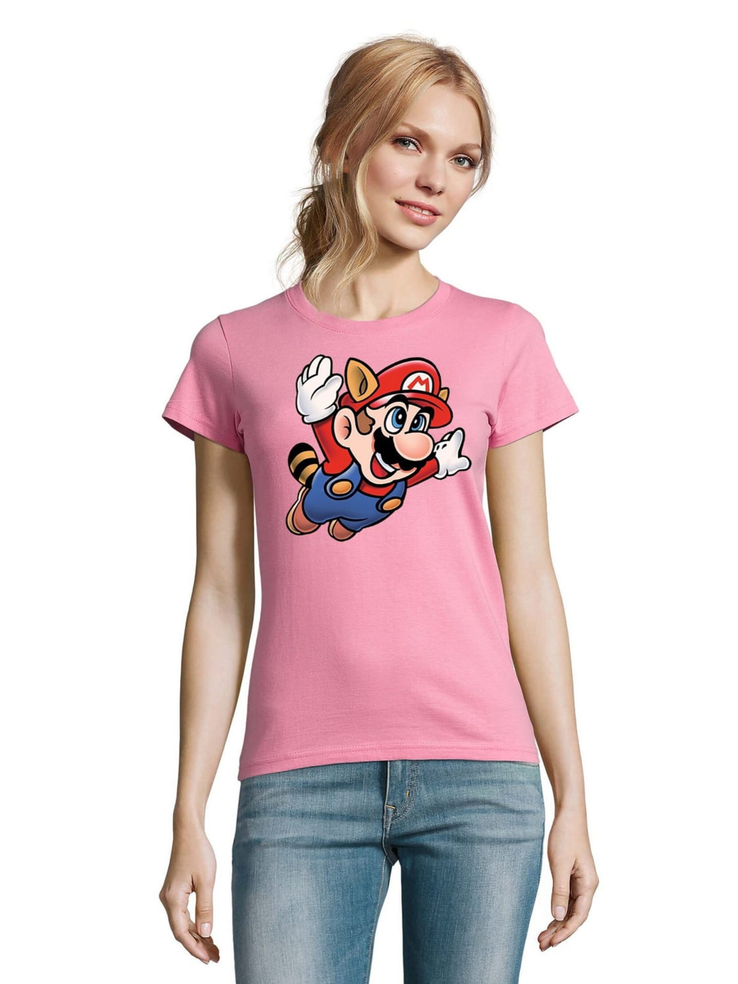 Blondie & Brownie Shirt 'Mario3' in Pink: front