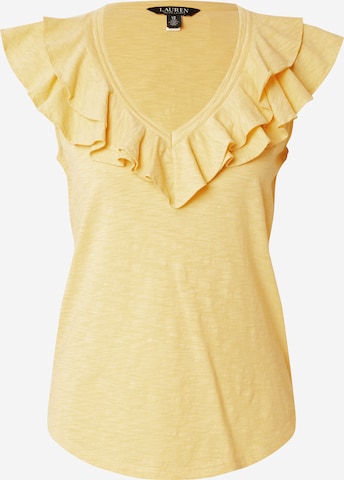 T-shirt 'TAMILLE' Lauren Ralph Lauren en jaune : devant