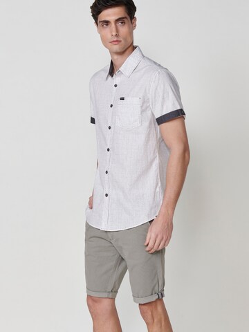 KOROSHI Regular fit Button Up Shirt in White