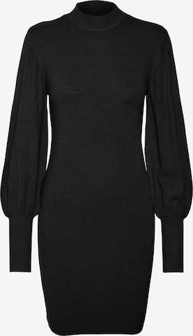 VERO MODA Knitted dress 'Holly' in Black: front