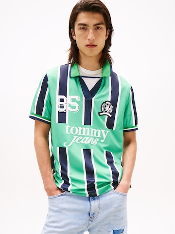 T-Shirt Tommy Jeans en vert : devant