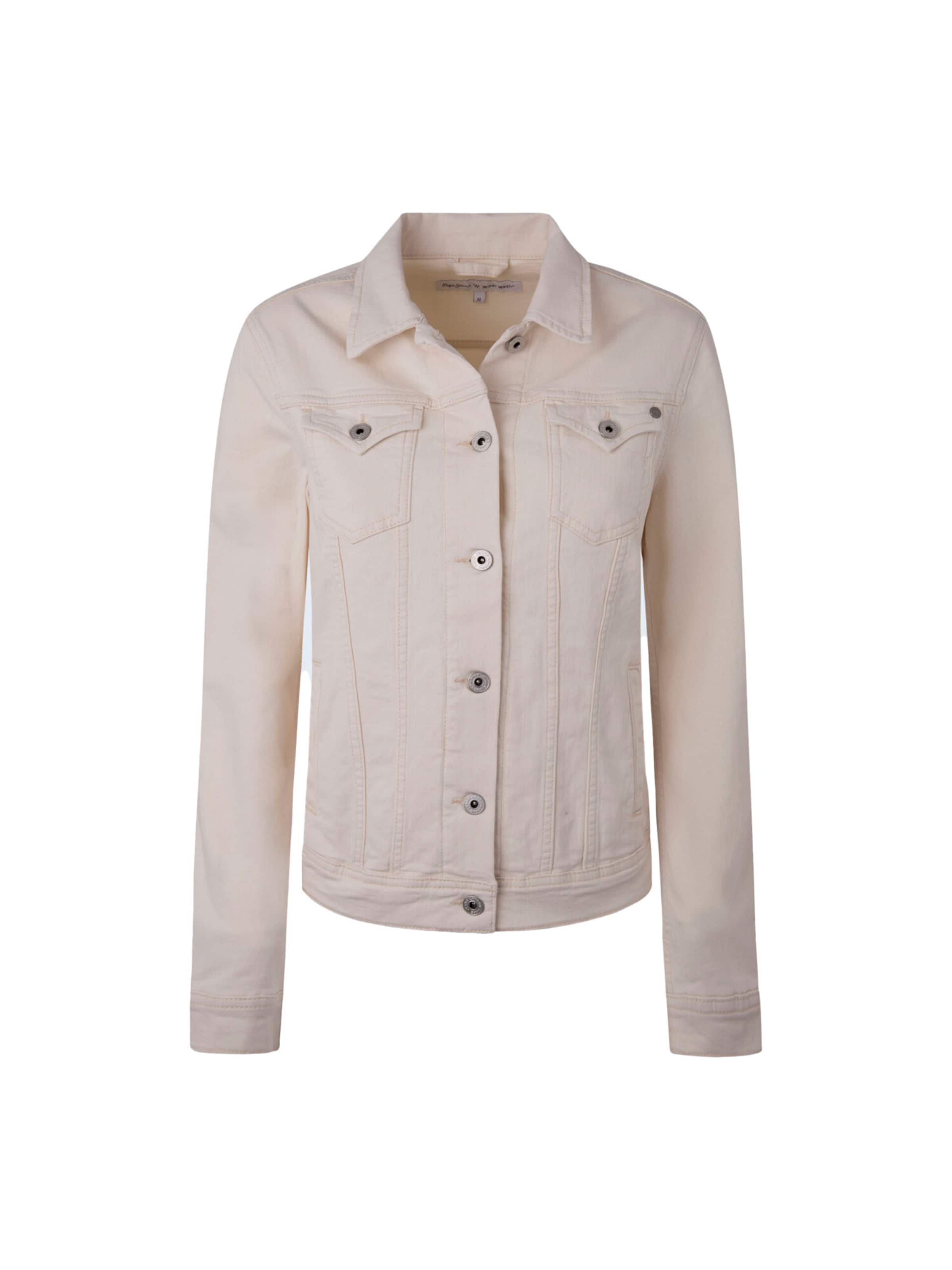 Solid Jacket Gabardine With Buttoned Full Sleeve For Women - Beige