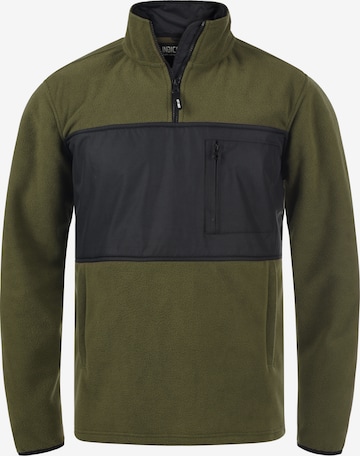 INDICODE JEANS Fleece Jacket 'Boggy' in Green: front