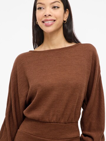 VILA - Vestido de punto en marrón