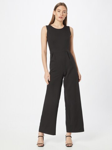 WAL G. Jumpsuit 'LENNY' in Zwart: voorkant