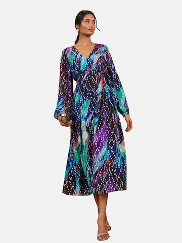 love & roses - Vestido en azul: frente