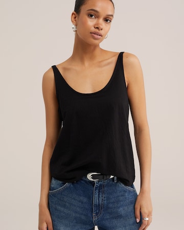 WE Fashion Top w kolorze czarny: przód