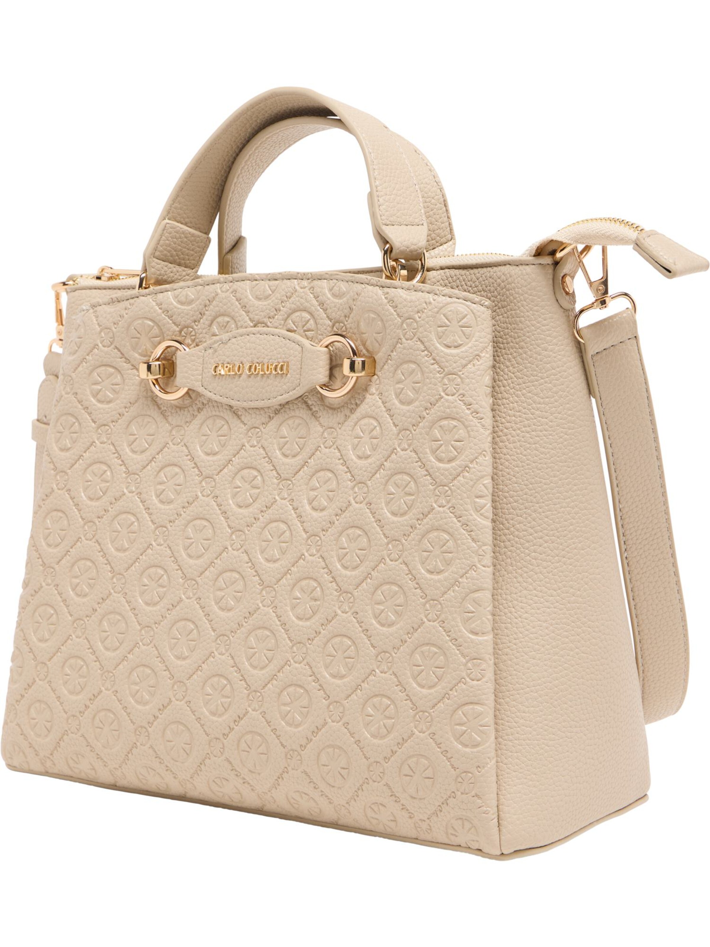 Carlo Colucci Handtasche ' Erla ' in Beige