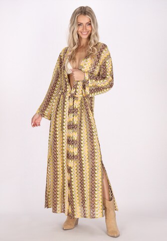 IZIA Dress in Brown: front