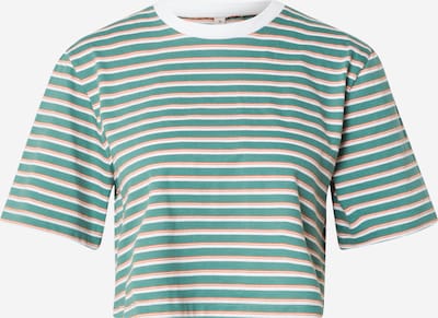 Degree T-Shirt 'Sunshine' in jade / orange / weiß, Produktansicht