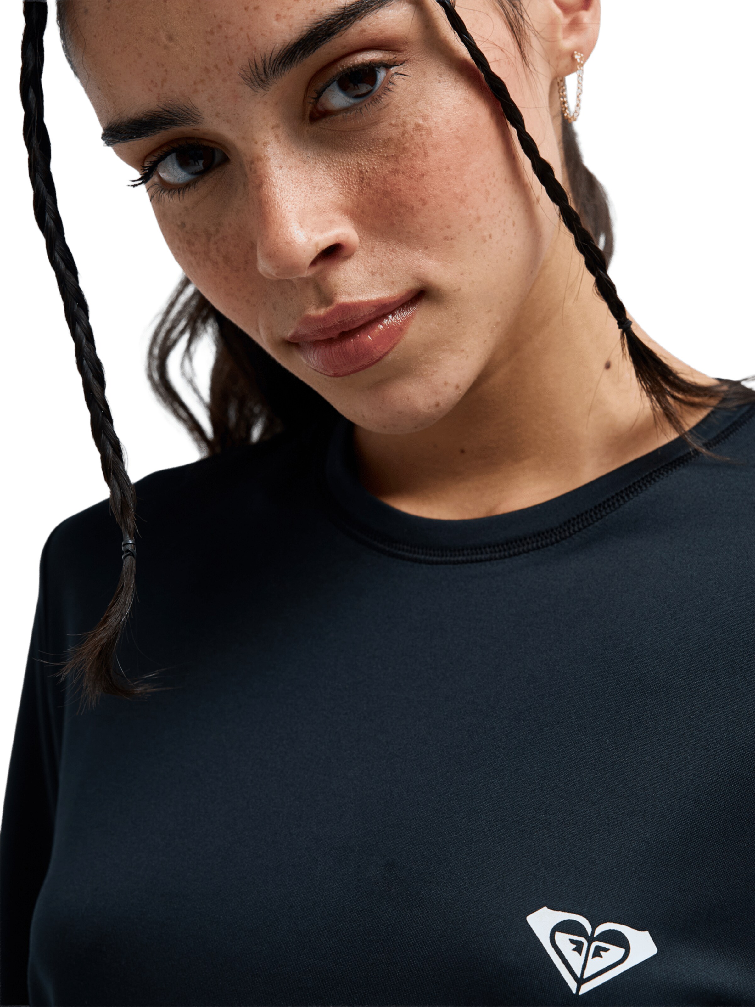 ROXY Performance Shirt 'Happy Waves' in Black