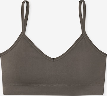 SCHIESSER Bralette Bra ' Seamless Matt ' in Grey: front