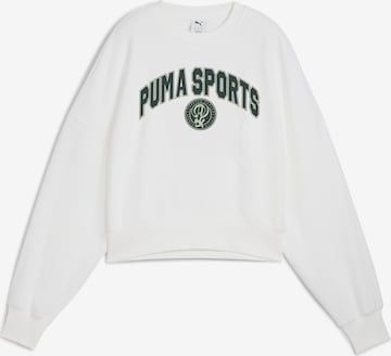 Sweat-shirt 'Essentials' PUMA en blanc : devant