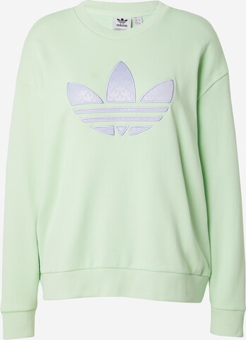 ADIDAS ORIGINALS Sweatshirt in Green: front