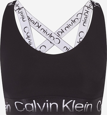 Bustieră Sutien sport de la Calvin Klein Sport pe negru: față