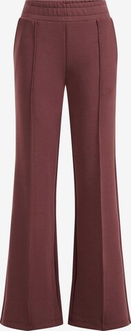 Pantalon à plis WE Fashion en violet : devant