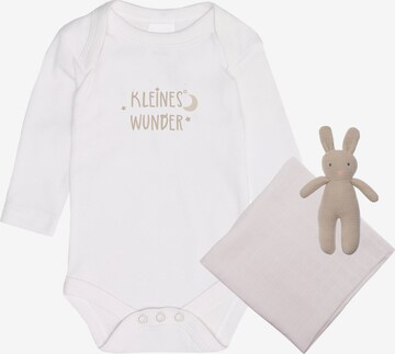 LILIPUT Romper/Bodysuit 'Kleines Wunder' in White: front