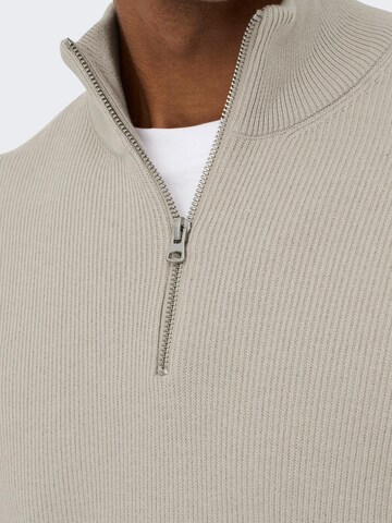 Pullover 'Phil' di Only & Sons in grigio