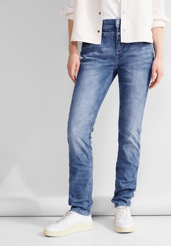 STREET ONE Slimfit Jeans in Blau